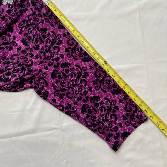 JM Collection Pink Graphic 3/4 Sleeve Blouse - Picture 6 of 6